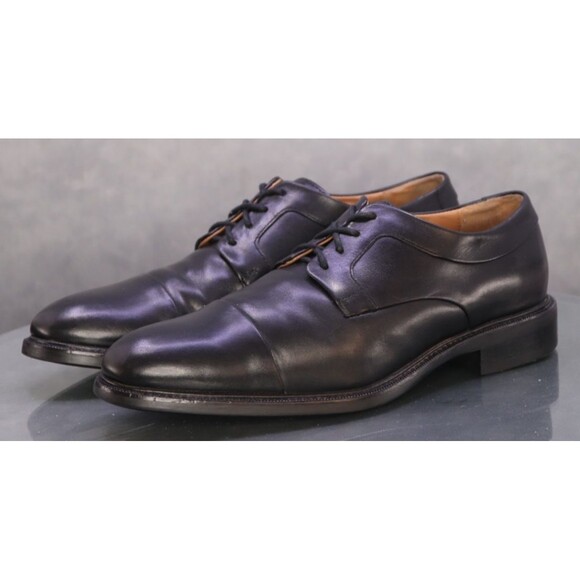 Cole Haan Warren Men\'s Cap Toe Dress Shoes Size 9 M Leather Black C20155 main image 9